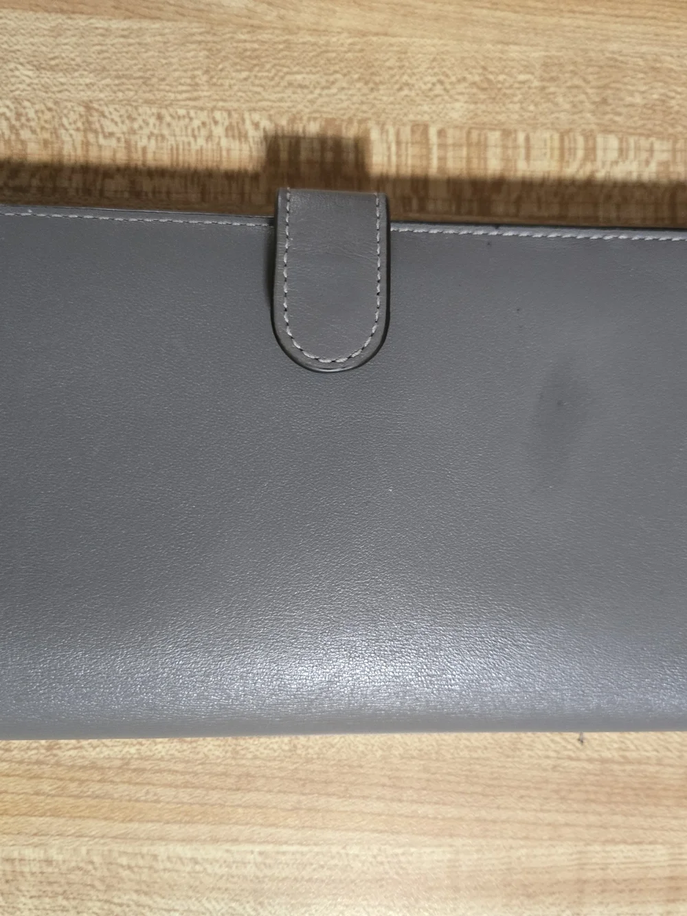 Coach Leather Slim Wallet in Gray